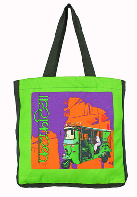 

Fatfatiya Tote(Green, Orange)
