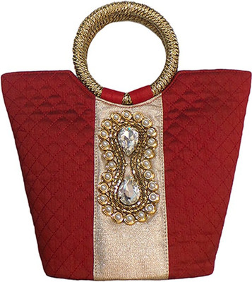 

Bhamini Hand-held Bag(Maroon)