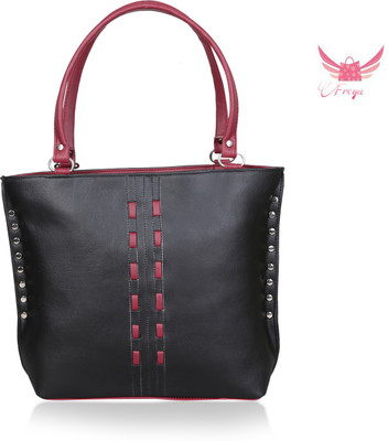 Freya Messenger Bag(Black, Maroon)