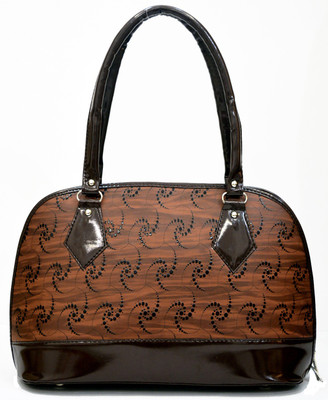 

AGINOS Hand-held Bag(Brown)