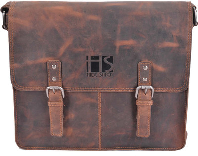

Hidestitch Messenger Bag(Brown)