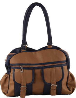 

Lifestyle Fashion Hand-held Bag(Tan, Blue), Blue;tan