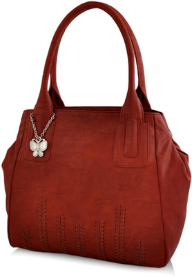 

Butterflies Hand-held Bag(Brown)