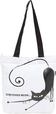 

Haqeeba Tote(White, Black), Black;white