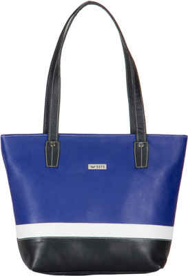 

Bern Hand-held Bag(Blue, White, Black), Black;blue;white