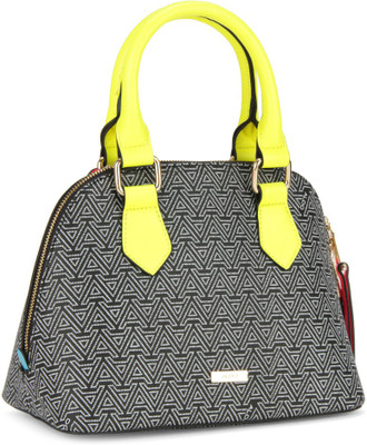 

ALDO Satchel(White, Black), Black;white