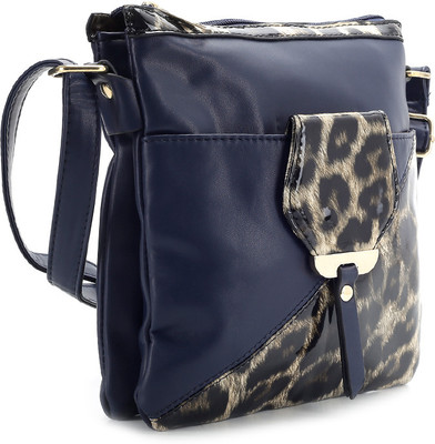

Carlton London Hand-held Bag(Brown, Blue), Blue;brown