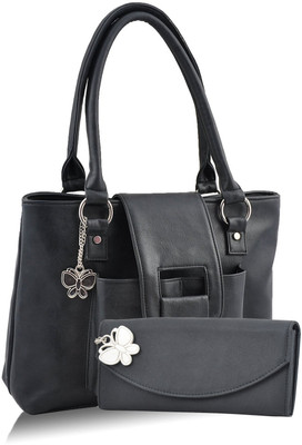 

Butterflies Hand-held Bag(Black)