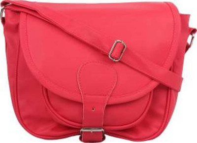 

Rapidcostore Women Casual Pink PU Sling Bag