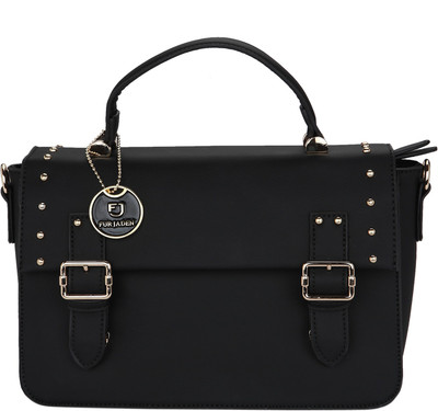 Fur Jaden Hand-held Bag(Black)