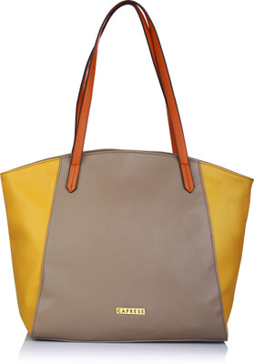 

Caprese Tote(Yellow, Grey), Grey;yellow