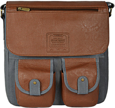 

Purseus Hand-held Bag(Brown, Grey)