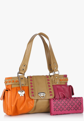 

Butterflies Hand-held Bag(Beige)
