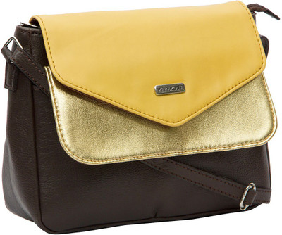 

Peperone Women Casual Brown PU Sling Bag