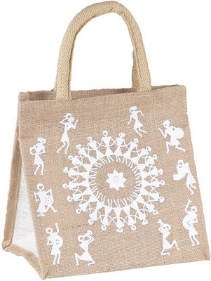 

Jute Tree Hand-held Bag(Beige)