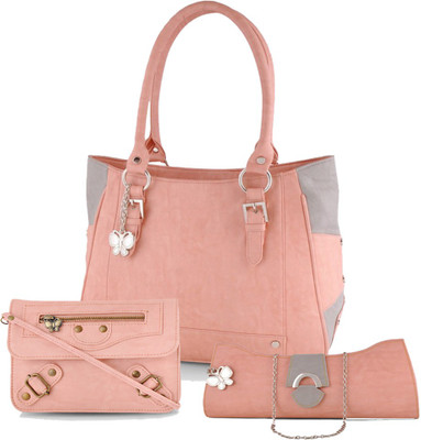 

Butterflies Hand-held Bag(Pink)