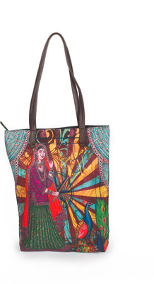 

Kanvas Katha Tote(Multicolor)