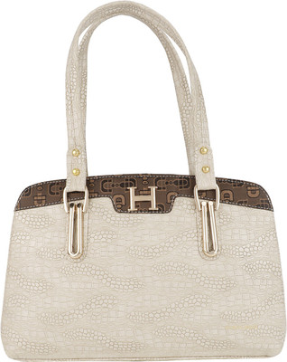 

Hunar India Shoulder Bag(White, Brown), Brown;white