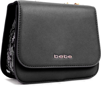 

BeBe Women Evening/Party Black Genuine Leather Shoulder Bag