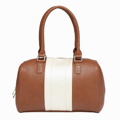 

Starz Hand-held Bag(Brown, White)