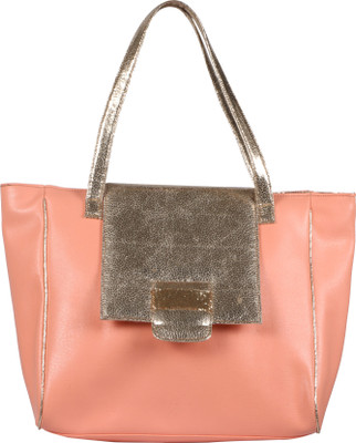 

Glitter Glory Hand-held Bag(Pink, Gold), Gold;pink