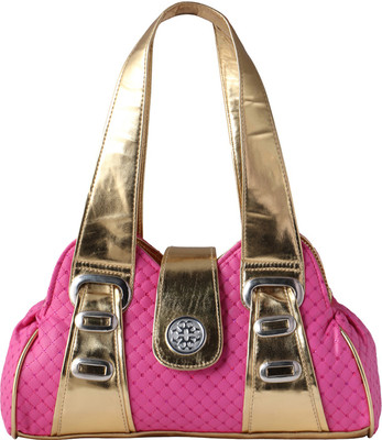 

Impress Shoulder Bag(Pink, Gold), Gold;pink