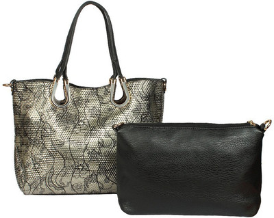 

Kion Style Shoulder Bag(Gold, Black), Black;gold