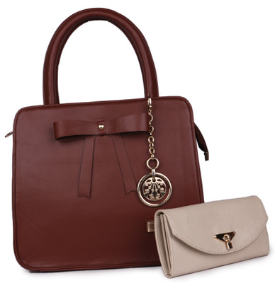 

Women Marks Hand-held Bag(Brown)