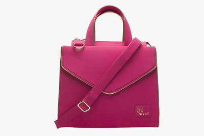 Rivet Hand-held Bag(Pink)