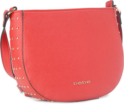 

BeBe Women Casual Red Genuine Leather Sling Bag