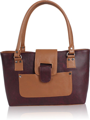 

Yours Luggage Hand-held Bag(Maroon, Brown), Brown;maroon