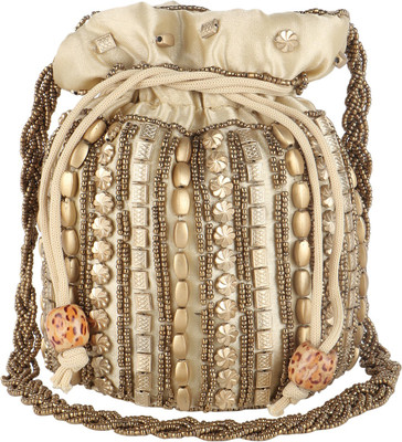 

Fashiondrobe Pouch Potli(Gold, Khaki)