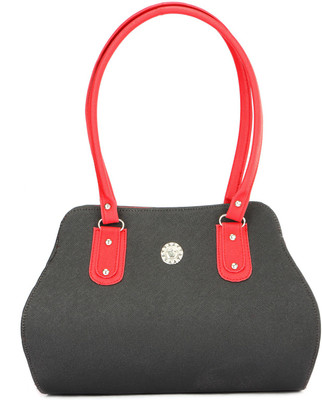 

Cottage Hand-held Bag(Black, Red)