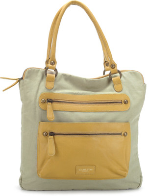 

Carlton London Hand-held Bag(Grey, Yellow)