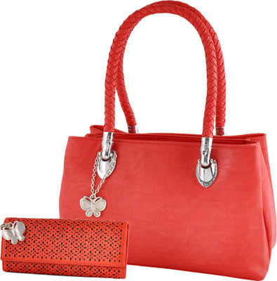 

Butterflies Hand-held Bag(Red)