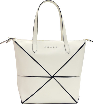 Cross Tote(White)