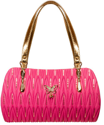 

Louise Belgium Hand-held Bag(Pink, Gold), Gold;pink