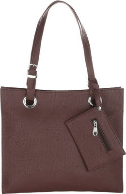 

The Blue Pink Hand-held Bag(Brown)