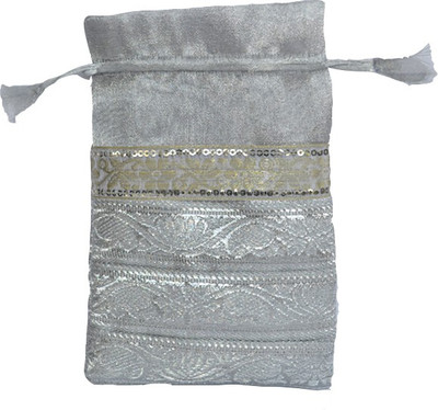 

Kriti Creations Pouch Potli(Silver)