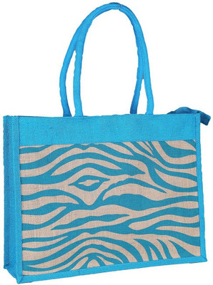 

Jute Tree Tote(Blue, Beige), Beige;blue