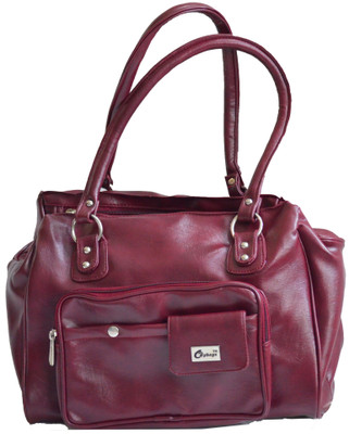 

JG Shoppe Hand-held Bag(Tan, Brown), Brown;tan