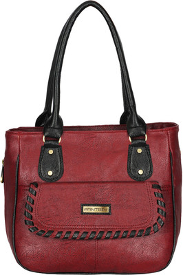 

Fantosy Hand-held Bag(Maroon, Black), Black;maroon