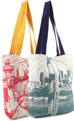 

Kanvas Katha Tote(Multicolor)