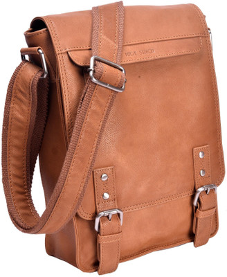 Hidestitch Messenger Bag(Tan)