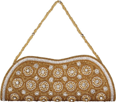 

Saashiwear Hand-held Bag(Gold)