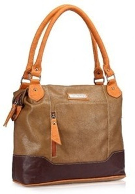 

Lino Perros Hand-held Bag(Brown, Beige), Beige;brown