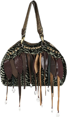 

Nandeetas Shoulder Bag(Green, Black), Black;green