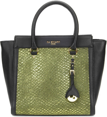 

Da Milano Hand-held Bag(Black, Green)