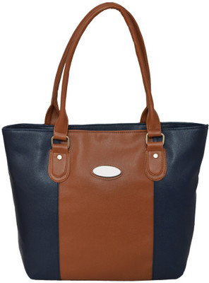 

JH handbag Hand-held Bag(Blue, Tan)