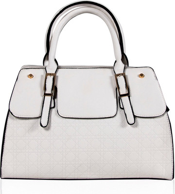 

MABEL Hand-held Bag(White, Black), Black;white